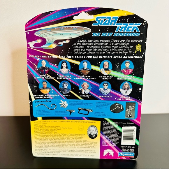 Star Trek The Next Generation FERENGI Profit-taking Pirate 1992 Playmates NEW - Picture 3 of 8